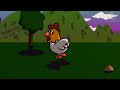 CHICKEN RUNNING THROUGH THE GRASSLANDS WITH SUPER MARIO BROS MUSIC IN THE BACKGROUND LOOP- ANIMATION