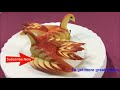 How to Make Apple Swan Garnish - Fruit Carving Video For Beginners