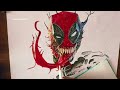 venom pool drawing . Deadpool plus venom drawing