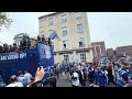 @IpswichTown celebrate promotion to premier league. bus parade through town centre!