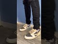 Travis Scott x Air Jordan 1 Low Reverse Mocha Sneakers On Foot
