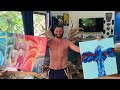 24 Ring Pours on ONE Canvas! Fluid Art / Acrylic Pouring Tutorial