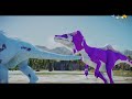 (🦖Jurassic World Evolution 2🌍)SpiderMan Megalodon,T-Rex,Cameroceras,Brachio Dinosaurs Fight