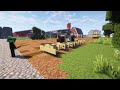 Minecraft - Building A Farm Timelapse | Metal Shed, Tractors, & Equipment | Amber Farms