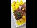 poster colour tutorial sunflower painting #shorts #youtubeshorts #viral