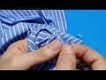 Learn how to fix a hole on your shirt in an amazing way / do it yourself and save your clothes