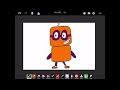 How to draw Numberblock Two