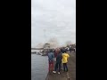 Cockenzie power station chimney demolition