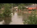 People Walking In Harvey Flood Water