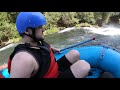 Rafting Husum Waterfalls and cliff jumping into cold White Salmon River Water