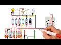 Complete House Wiring with Inverter Connection | Single Phase Full House Wiring Diagram |