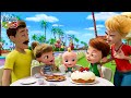 One Big Family and Hello Song | more Kids Songs and Children Music Lyrics | LooLoo Kids