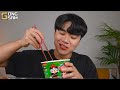 ASMR MUKBANG | Fire noodles, Spicy Seafood boil, enoki mushroom, korean eating sound !