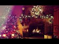 Stunning Christmas Tree and Fireplace  | Joyful Piano Music