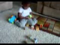 Counting blocks with daddy....part 2