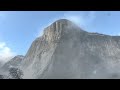 Driving Through Yosemite National Park During A Snowstorm