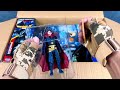 Spider-man toy set unboxing, Marvel hero doll, Spider-Man electric toy gun, shield, cape