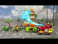 Lego City Fire Rescue Story! | Toy Fire Trucks, Firefighter, Costume Pretend Play! | JackJackPlays