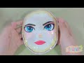 ASMR PAPER | ELSA FROZEN Cleaning Princess elsa face and makeup DIY ทำความสะอาดใบหน้าเจ้าหญิงเอลซ่า