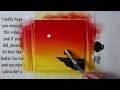 Easy Acrylic Sunset Painting for Beginners | Step by Step Tutorial