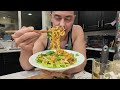 Spicy Garlic Noodles Recipe- @tiffyycooks  Kai dong Noodle