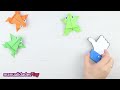 🐸 Cómo hacer una rana de papel saltarina con origami ¡Fácil!