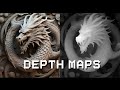 Create DEPTH MAPS from AI images for 3D LASER ENGRAVING