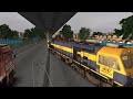 Train on Road | 2 Trains Crossing on Busy Highway | Railworks Train Simulator