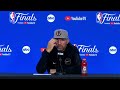 NBA Finals: Jason Kidd gives postgame interviews after Mavericks Game 5 loss to the Boston Celtics