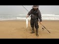 Surf Striped Bass Fishing On Shore - Nuv Ntses Txaij Tav