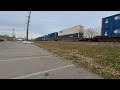 CSX Stack train, going South through Plymouth, Michigan today---