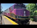 Outbound commuter rail at Needham Center!