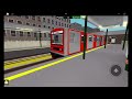 Trainspotting at Kalithea station line 1 #roblox #metrotransport