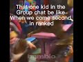 POV that kid in the group chat  that rages when we come second in ranked #youtubeshorts #funny
