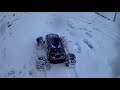Driving Traxxas Summit 1 / 10 in snow !!