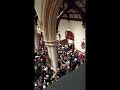 Shane MacGowan's funeral. Shane being carried out of the church.