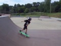 Theron's first solo drop in at Reagan Skate Park