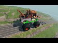 Mater Monster Truck  vs DOWN OF DEATH in BeamNG.Drive