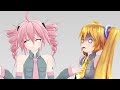 [MMDxTalkloid] the triple baka squad gets into an argument