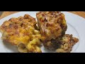 Macaroni and Cheese Meatloaf Casserole