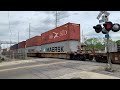 When 2 Trains Pass In A Row, Mad Driver Goes Wrong Way On 1 Way Street, HUGE Safety Training Car!