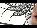 Zentangle art || Doodle patterns || Zen-doodle || mandala art