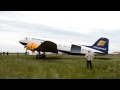 Icelandair Douglas C-47 (DC-3) startup and take off from Hella (good sound)