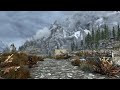 Relaxing Walk Through The Tundra Of Skyrim “With Mods” : Music & Ambiance