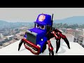 Epic Escape From Lightning McQueen Eater Giant Bot, Spider Eater, Fritter Eater in BeamNG
