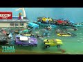 Lego Car Disaster - Tsunami Dam Breach Experiment - Wave Machine VS Car Dealership