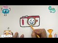 How To Draw a Cute Camera | камера для рисования для детей | Bolalar uchun rasm chizish kamerasi