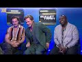 Brad Pitt, Brian Tyree Henry & Aaron Taylor-Johnson on Bullet Train, 