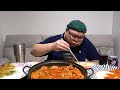 Korean pancakes&Giant Sausage Jjigae Mukbang Eatingshow