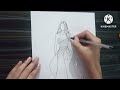 how to draw a dress | beautiful dress designs |fashion illustration | @ArtistVarsha01